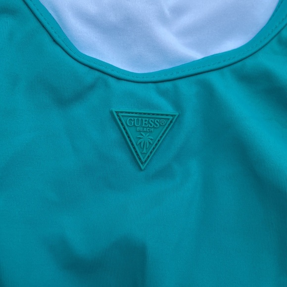 New GUESS Low Back One-Piece Logo Swimsuit SZ S - Picture 10 of 11